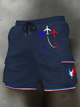 Short Homme Bleu Blanc Rouge Plaid